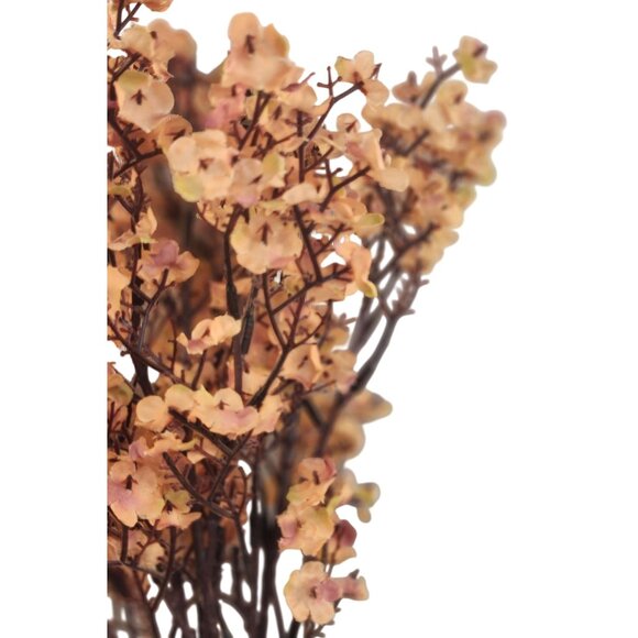 Artificial Taupe Flowers Set of 3, 20” Faux Floral Stems,  Boho Wedding Bouquet, - Picture 7 of 8
